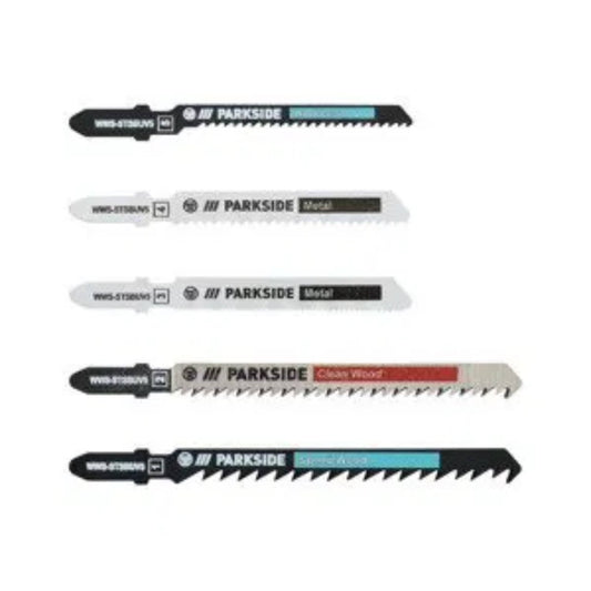 PARKSIDE Power & Hand Tools PARKSIDE - Jigsaw Blade Set 5-Piece