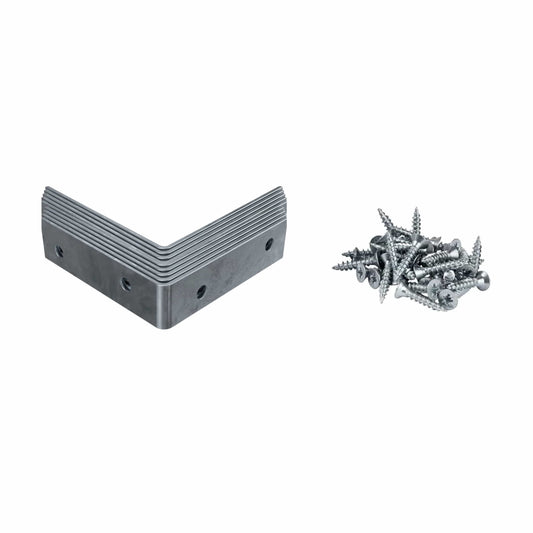 PARKSIDE Power & Hand Tools PARKSIDE - Metal corner 8 pieces with screws