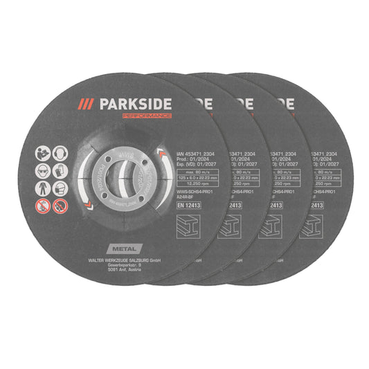 PARKSIDE Power & Hand Tools Silver PARKSIDE - Metal grinding discs