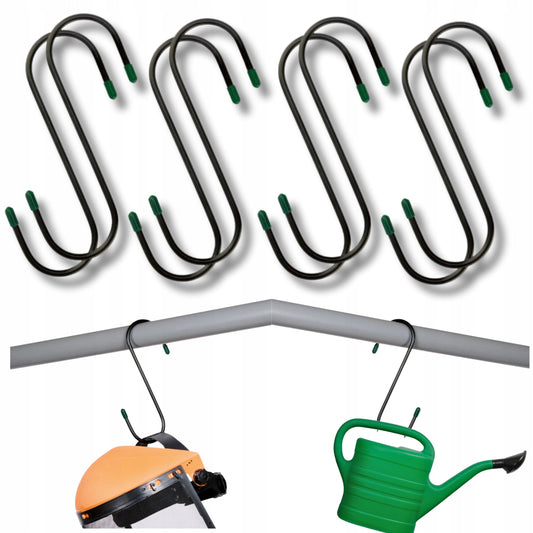 PARKSIDE Power & Hand Tools PARKSIDE - Wall hooks (S-shaped profile, 8 pieces)