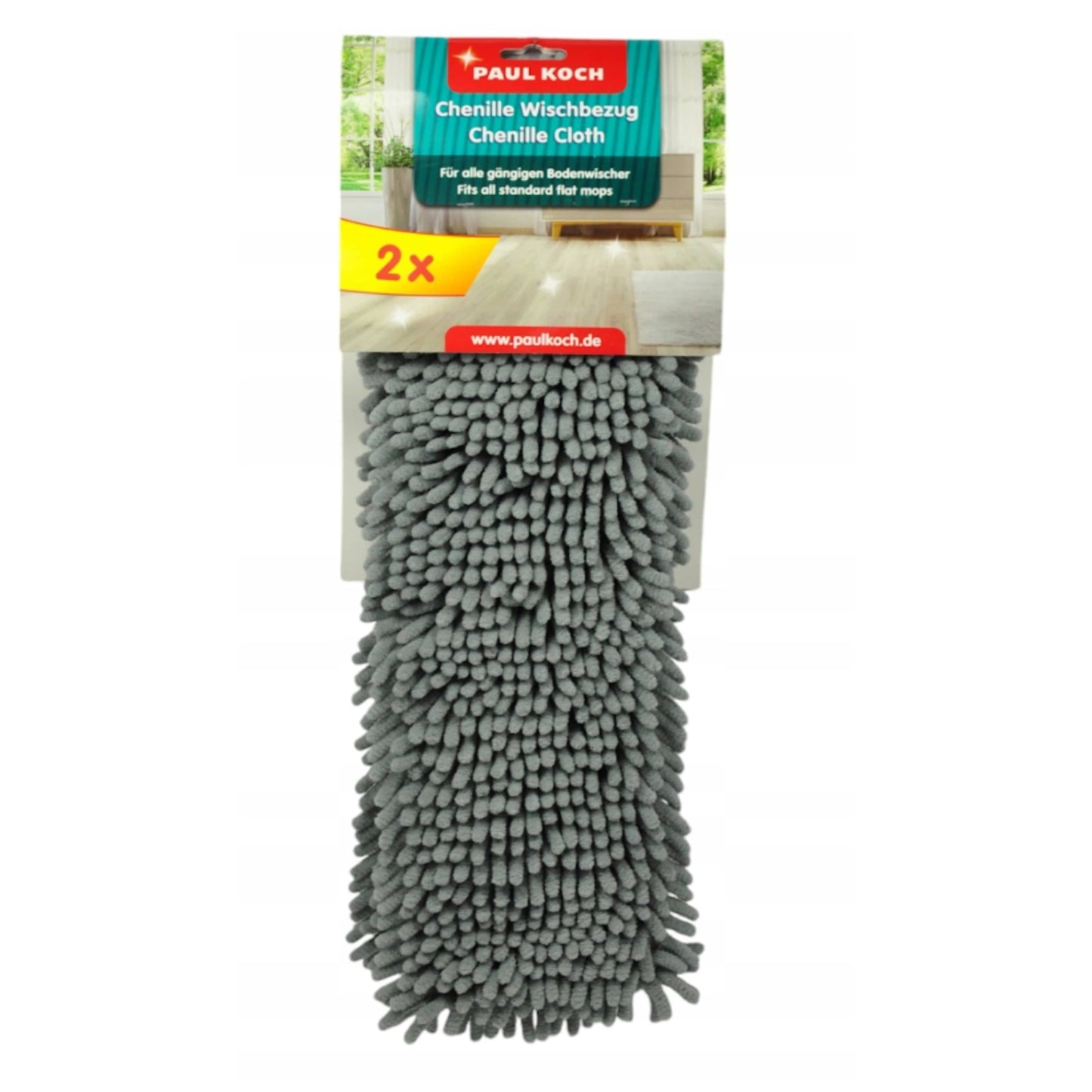PAUL KOCH Cleaning & Household Grey PAUL KOCH - MICROFIBER FLAT MOP 2 PIECES