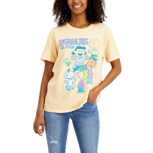 PEANUTS Womens Tops XS / Orange PEANUTS - All Stars Graphic T-Shirt