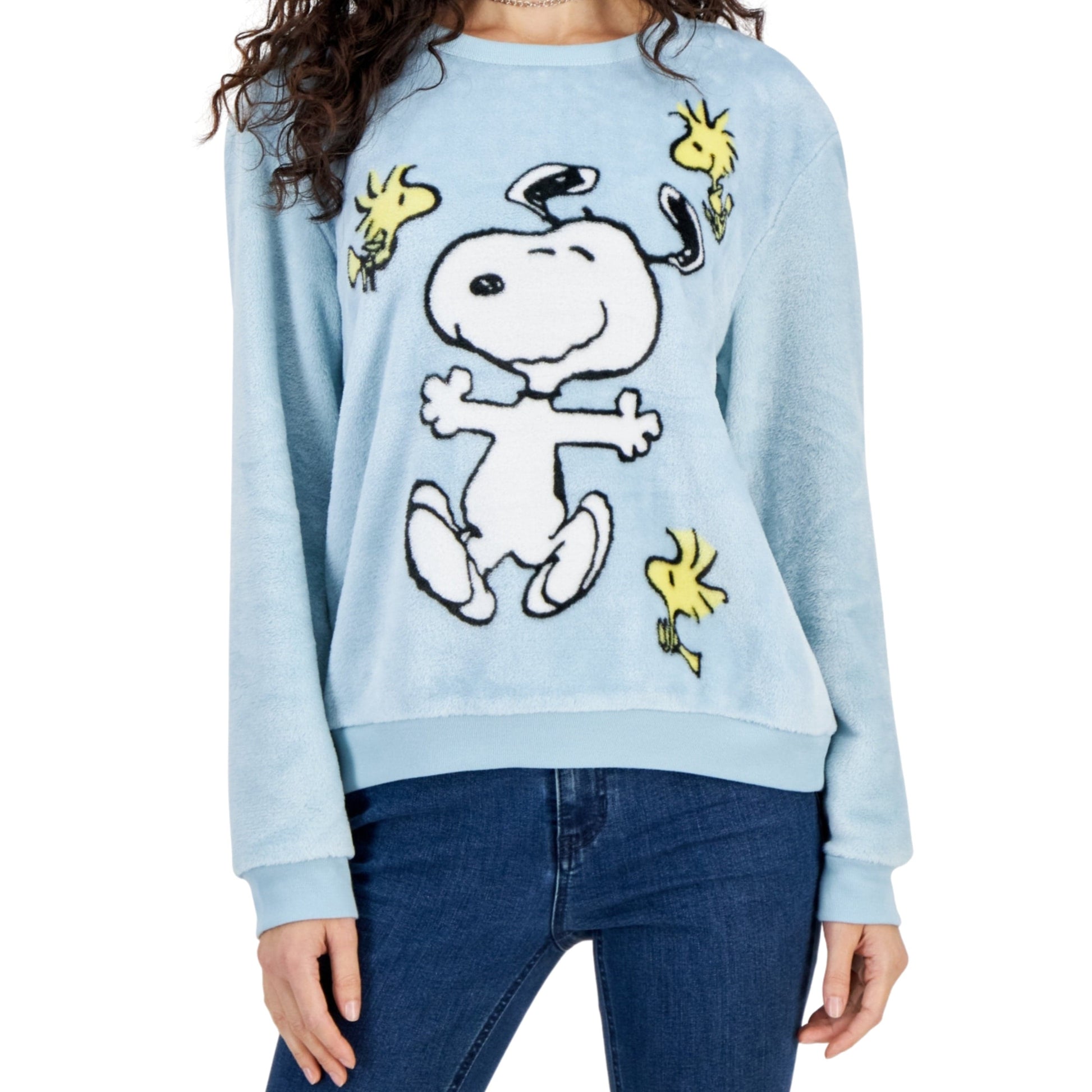 PEANUTS Womens Tops PEANUTS - Snoopy Graphic Cozy Sweatshirt