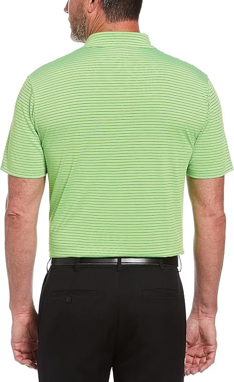 PGATOUR Mens Tops XL / Green PGATOUR -  Single Feeder Striped Polo Shirt