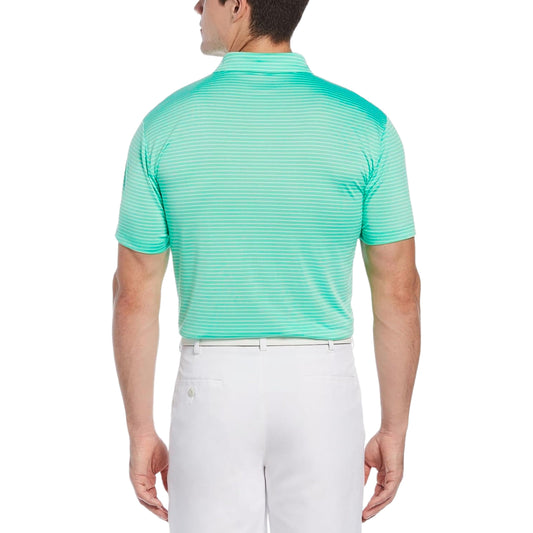 PGATOUR Mens Tops S / Green PGATOUR -  Striped Collared T-Shirt