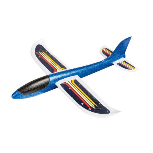 PLAYTIVE Toys Blue PLAYTIVE - Glider plane with stickers for wings
