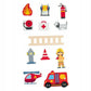 PLAYTIVE Toys PLAYTIVE - Suitcase Play Set Fire Brigade Wooden