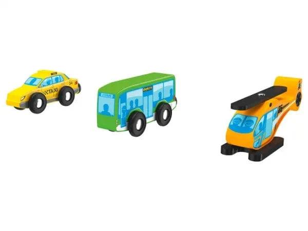 PLAYTIVE Toys Multi-Color PLAYTIVE - Transportation vehicle set wood