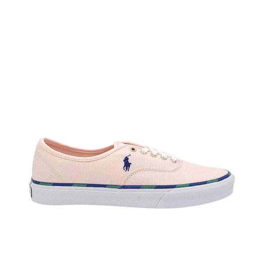 POLO Mens Shoes 43.5 / Pink POLO -  Keaton Leather-Trim Canvas Sneakers