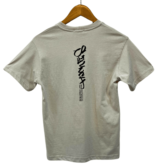 POPITO Boys Tops M / Beige POPITO - Graphic Print On Neck & Back T-Shirt