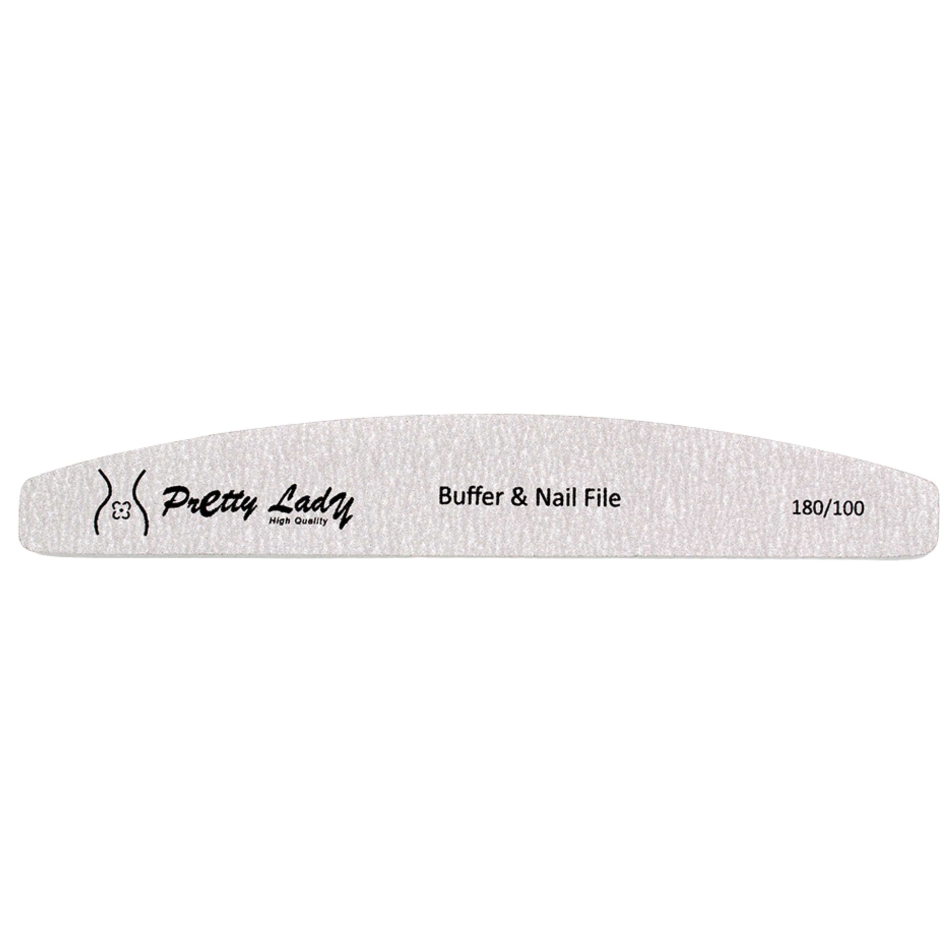 PRETTY LADY Nails PRETTY LADY - HALF MOON BUFFER & NAIL FILE 180/100