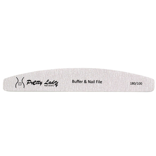 PRETTY LADY Nails PRETTY LADY - HALF MOON BUFFER & NAIL FILE 180/100