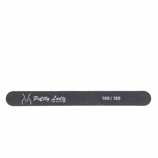 PRETTY LADY Nails PRETTY LADY - STRAIGHT BLACK NAIL FILE 100/180
