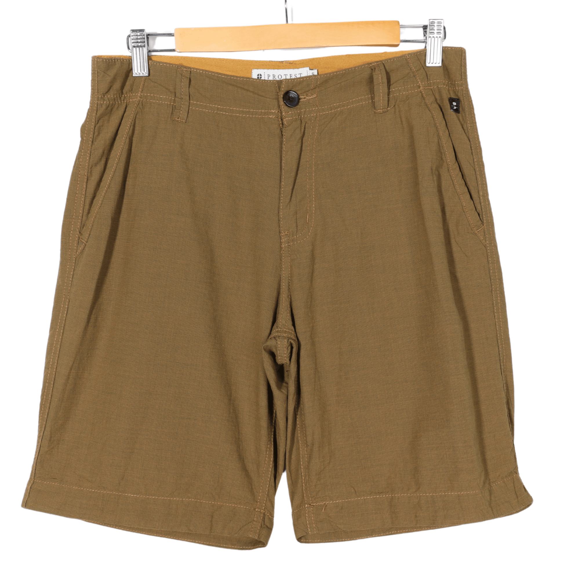 PROTEST Mens Bottoms S / Green / 29 PROTEST - Cotton plain shorts