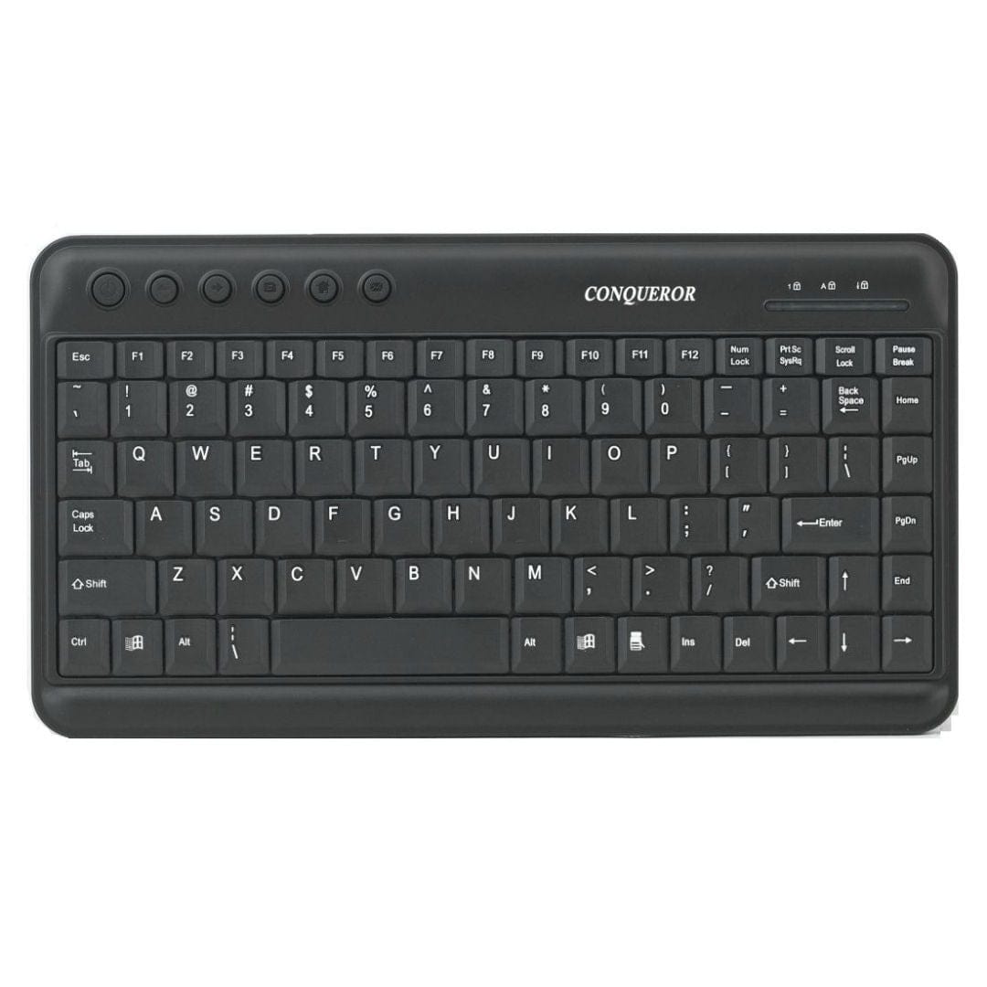 Provideolb Computer Keyboards Conqueror Mini Keyboard Wired with USB & PS2 - UL212