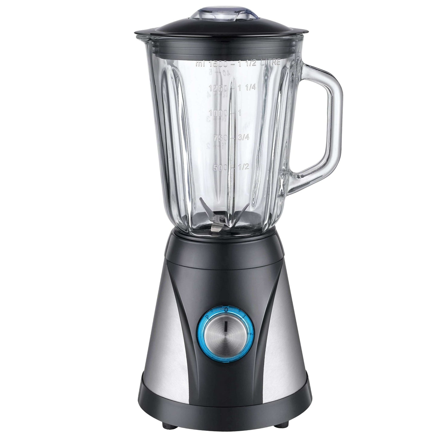 Provideolb Household Blenders Daewoo Blender Grinder 600 Watt 1.5L Glass Jar - DBL910G