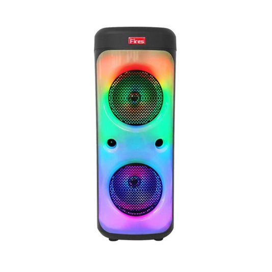 Provideolb Portable Bluetooth Speakers DPUS Double Portable Speaker Karaoke Bluetooth 8 inch with Wireless Mic - SZ2212