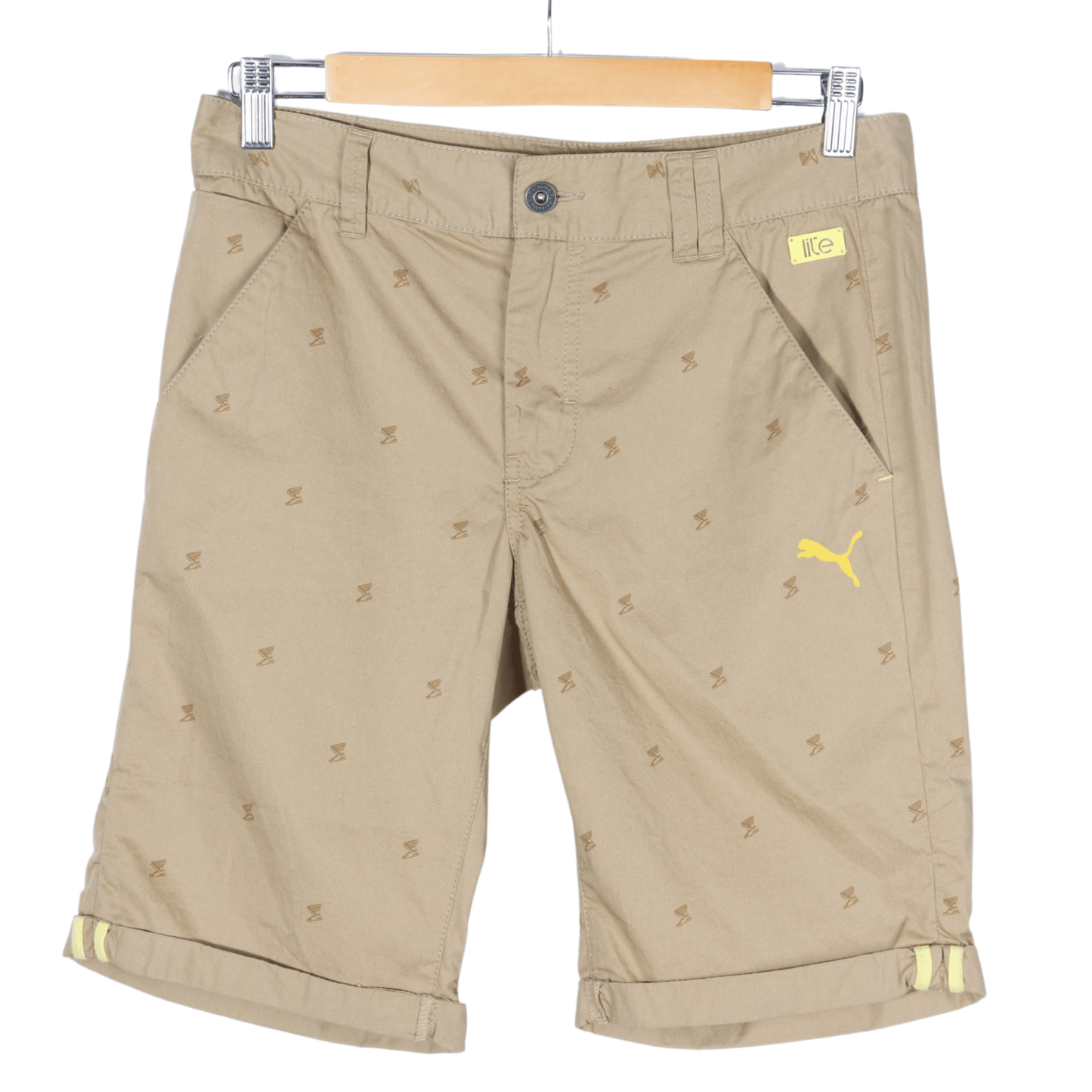 PUMA Mens Bottoms XS / Beige / 28 PUMA - Printed Short