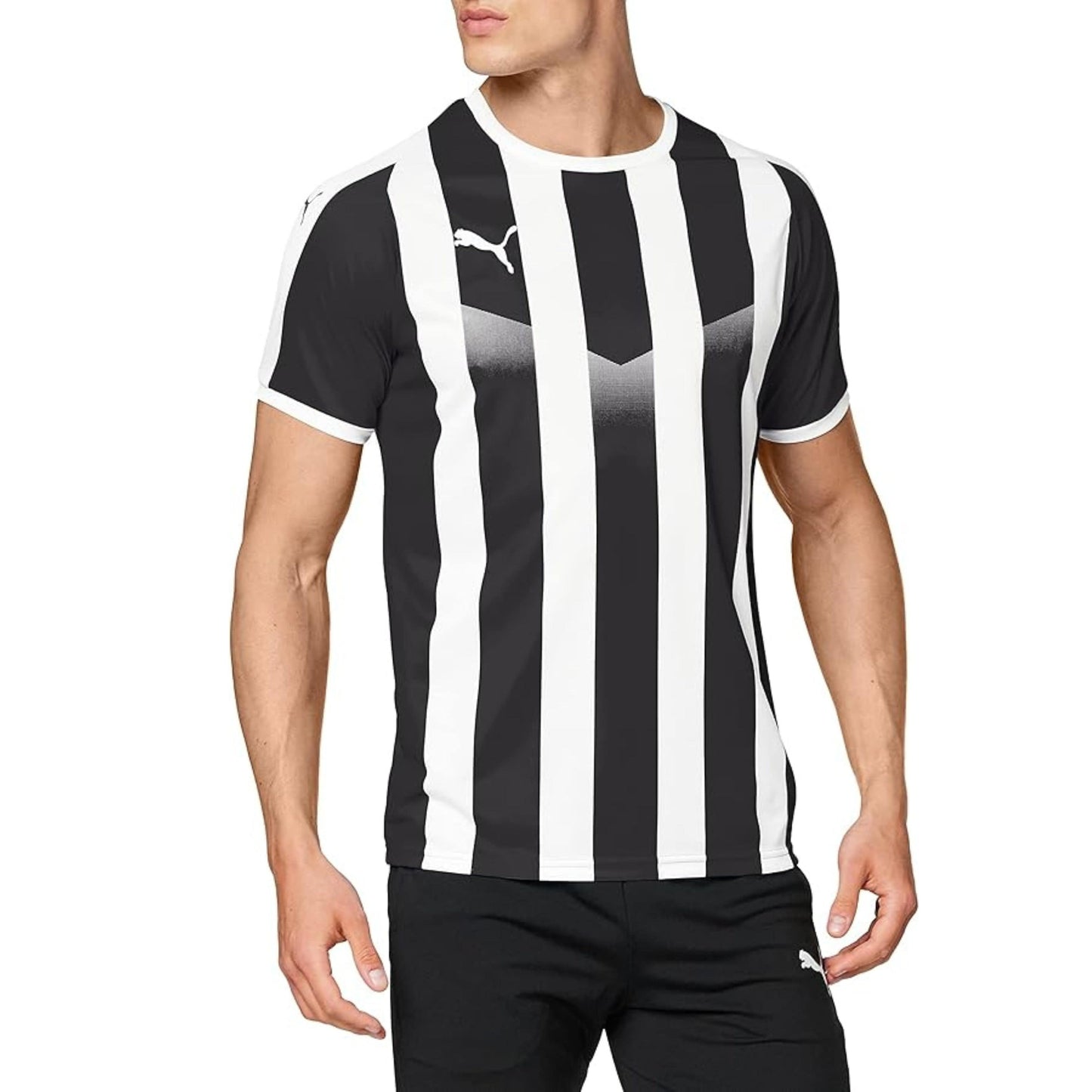 PUMA Mens sports XXL / Multi-Color PUMA - LIGA striped jersey short sleeve