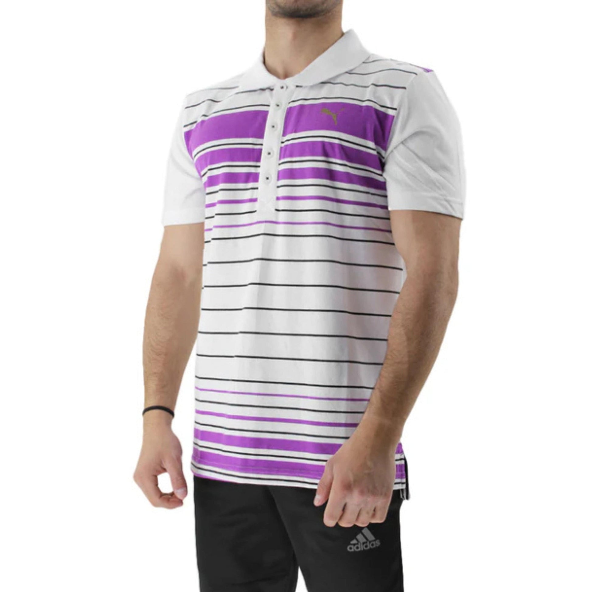 PUMA Mens Tops PUMA - Strippped deisgn Logo t-shirt