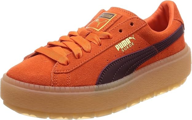 PUMA Womens Shoes PUMA - Platform Trace Block Trainers Leather Shoes