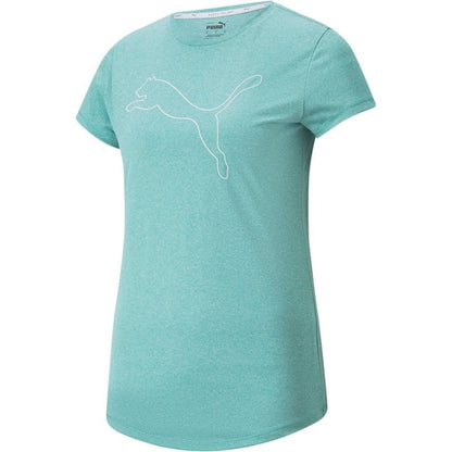 PUMA Womens Tops XS / Blue PUMA - Heather Logo T-Shirt