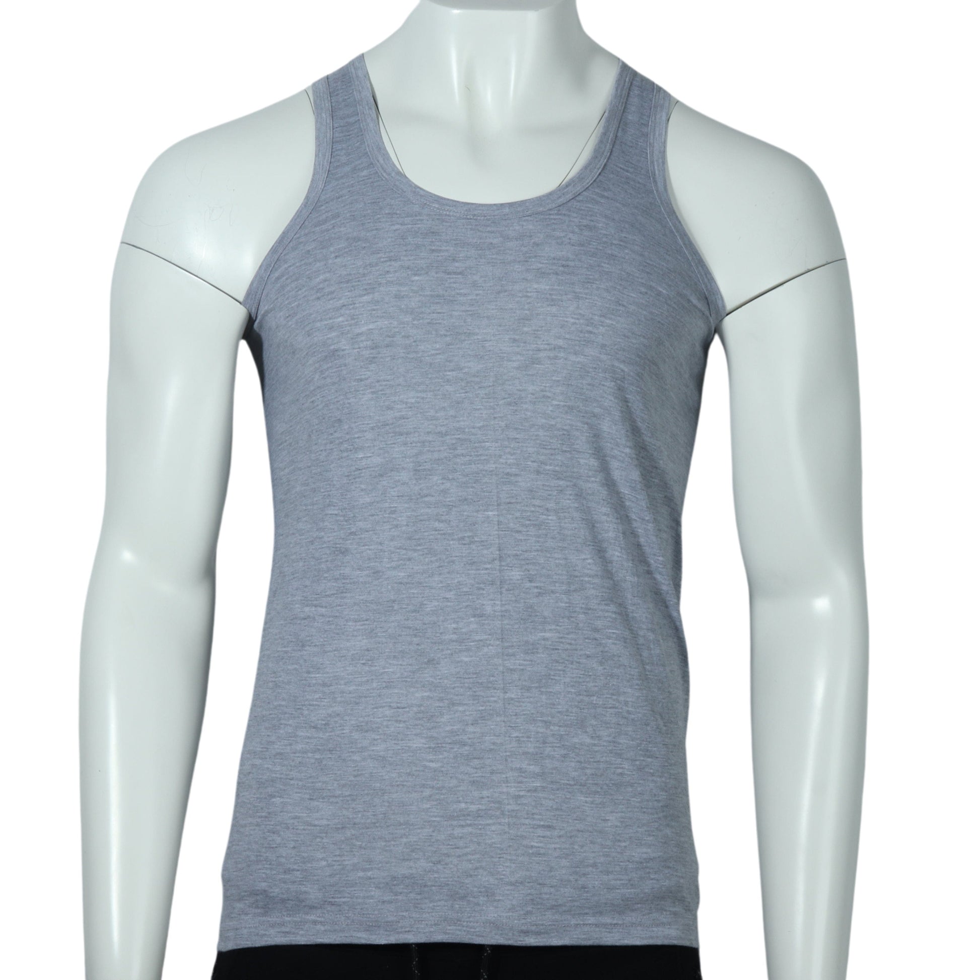 Q-EN Mens Underwear L / Grey Q-EN - Mens cotton tank top