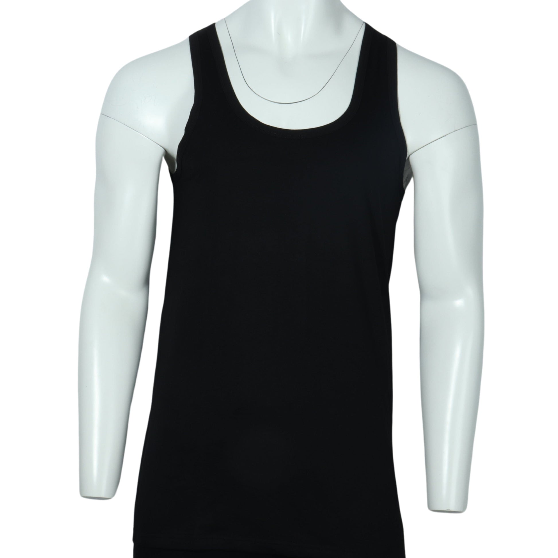 Q-EN Mens Underwear M / Black Q-EN - Mens cotton tank top