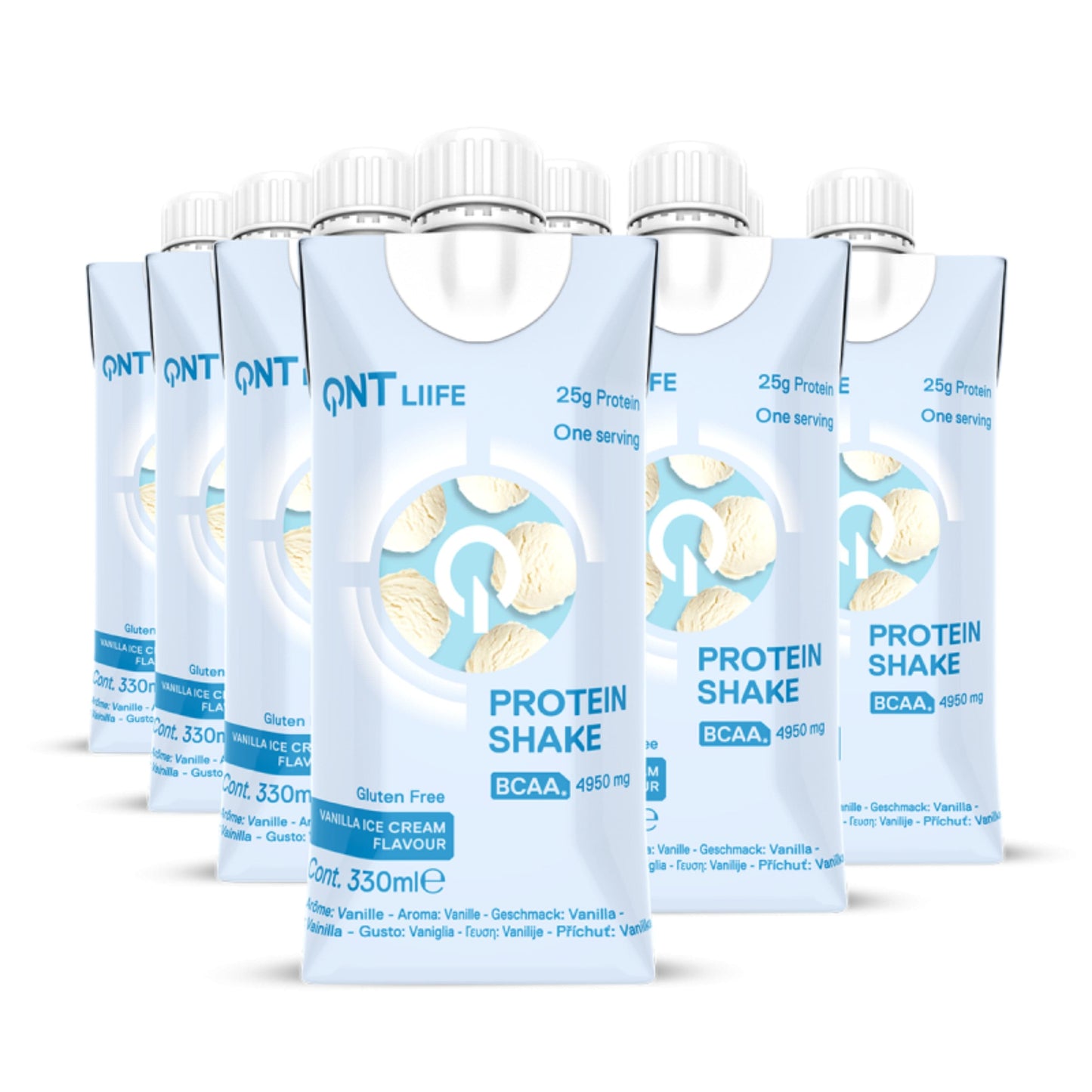 QNT Sports Supplements Vanilla QNT - Protein Shake 25g 12*330ml