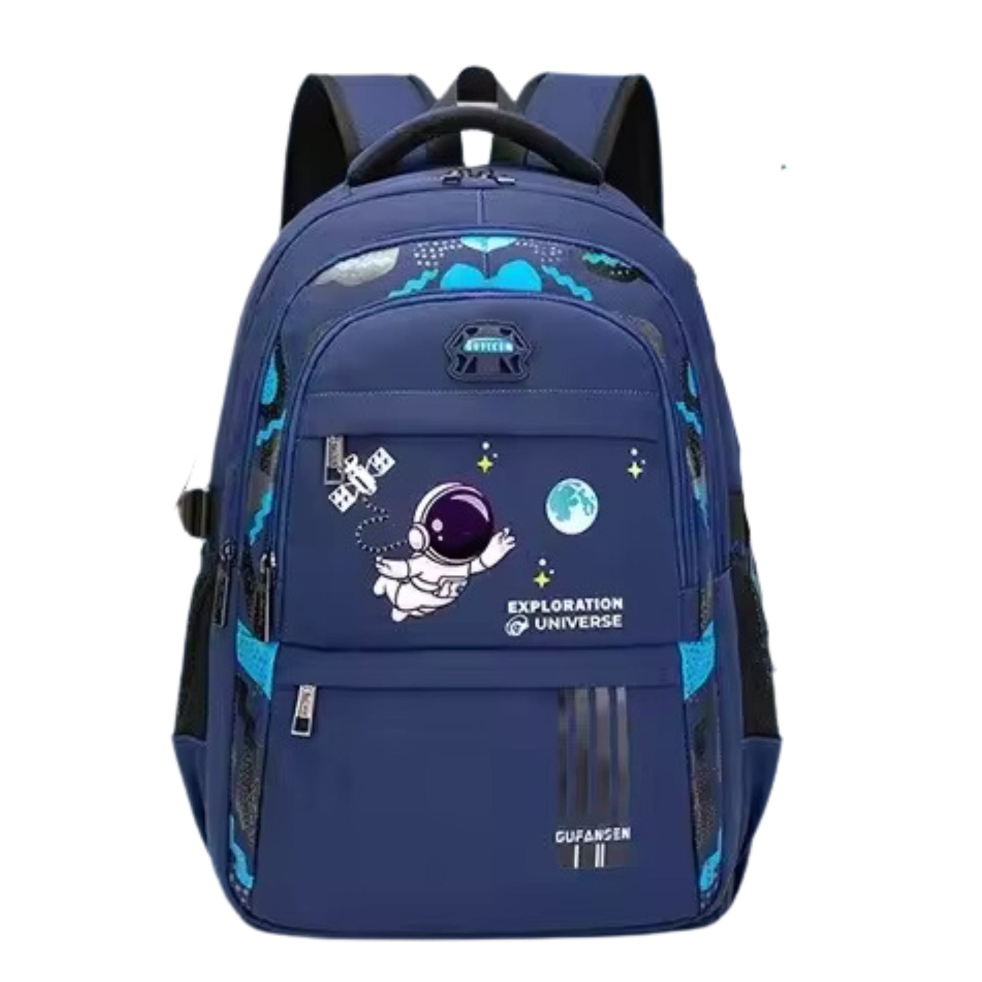 QUNYOU School Bags Blue QUNYOU -  Cartoon Astronaut Student Backpack Oxford Primary