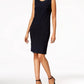 R&M RICHARDS Womens Dress L / Navy R&M RICHARDS - Embellished Dress & Duster Jacket