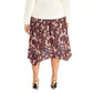 RACHEL ROY Womens Bottoms XXXL / Multi-Color / 40 RACHEL ROY - Floral Midi A-Line Skirt