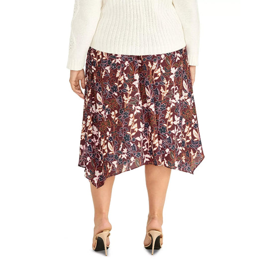 RACHEL ROY Womens Bottoms XXXL / Multi-Color / 40 RACHEL ROY - Floral Midi A-Line Skirt