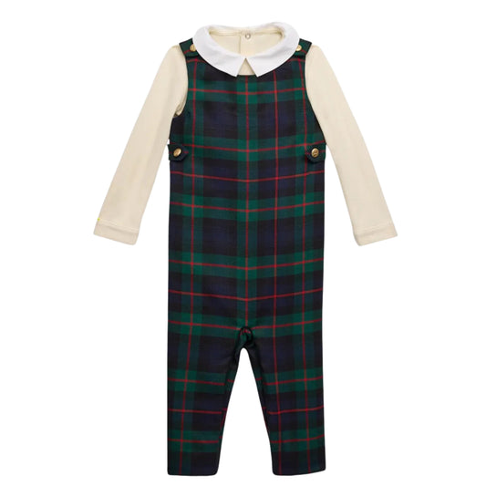 RALPH LAUREN Baby Boy 9 Month / Multi-Color RALPH LAUREN - BABY -  Plaid-Print Wool Overall