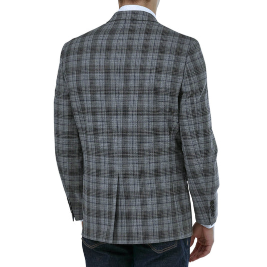 RALPH LAUREN Mens Jackets S / Grey RALPH LAUREN - Plaid design Blazer