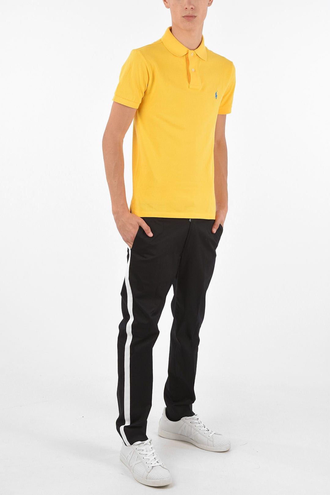 RALPH LAUREN Mens Tops S / Yellow RALPH LAUREN - Collar Neck T-shirt