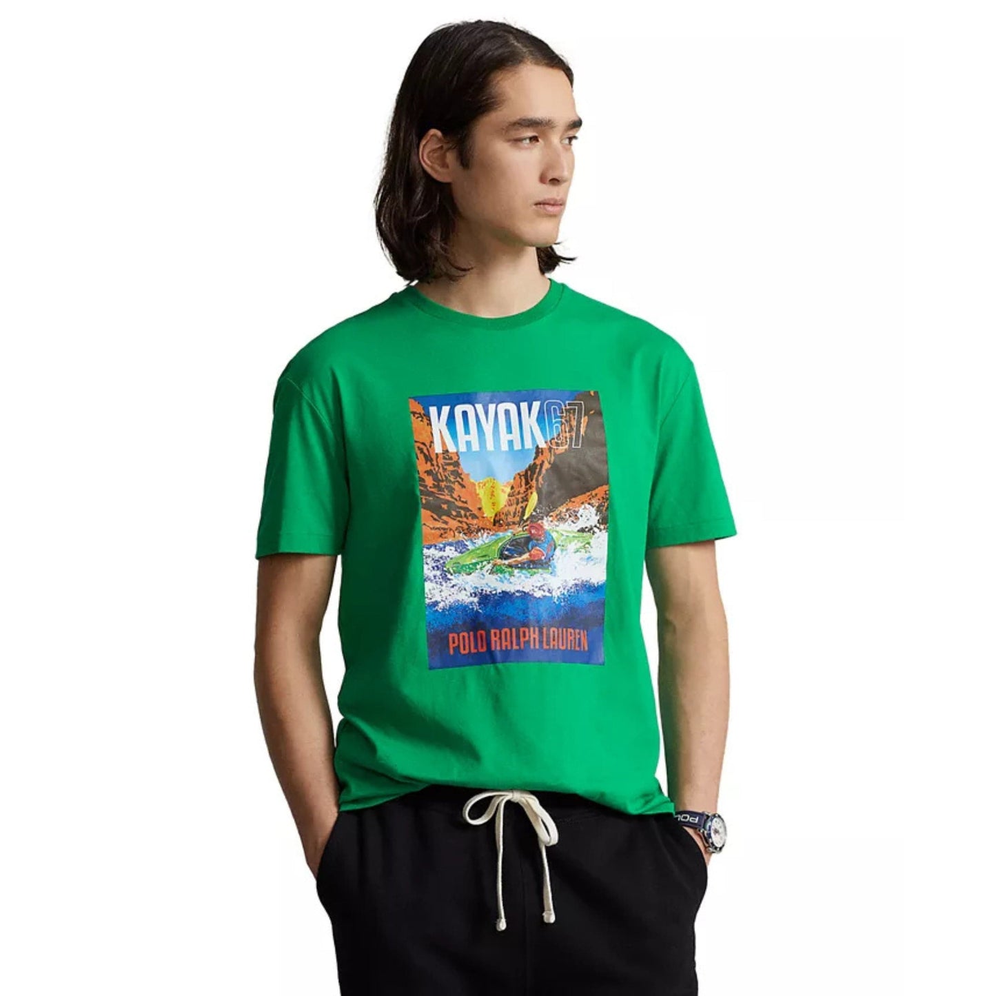 RALPH LAUREN Mens Tops XL / Green RALPH LAUREN - Kayak 67 Logo Tee