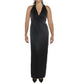 RALPH LAUREN Womens Dress S / Black RALPH LAUREN -  Satin Sleeveless Evening Dress