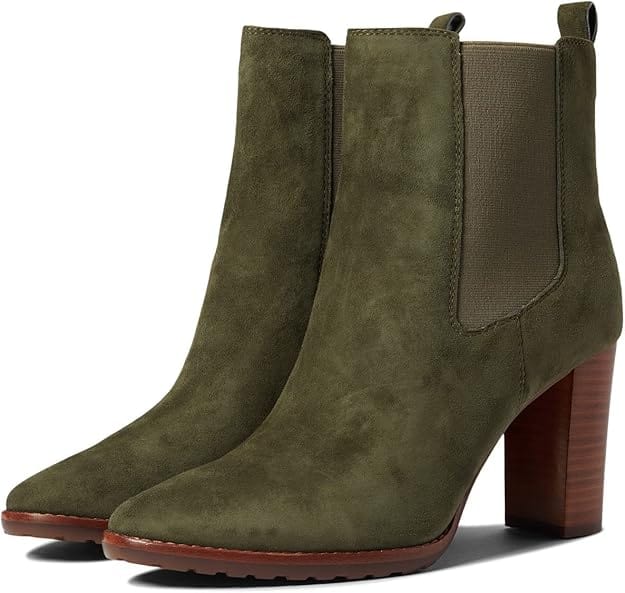 RALPH LAUREN Womens Shoes 42 / Green RALPH LAUREN - Mylah Round Toe Block Boots