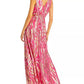 RAMY BROOK Womens Dress M / Multi-Color RAMY BROOK - Irene Cutout Metallic Evening Long Dress