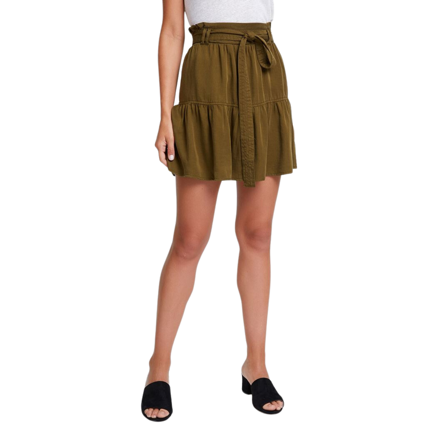 OXXO - Waist Belted Mini Skirt