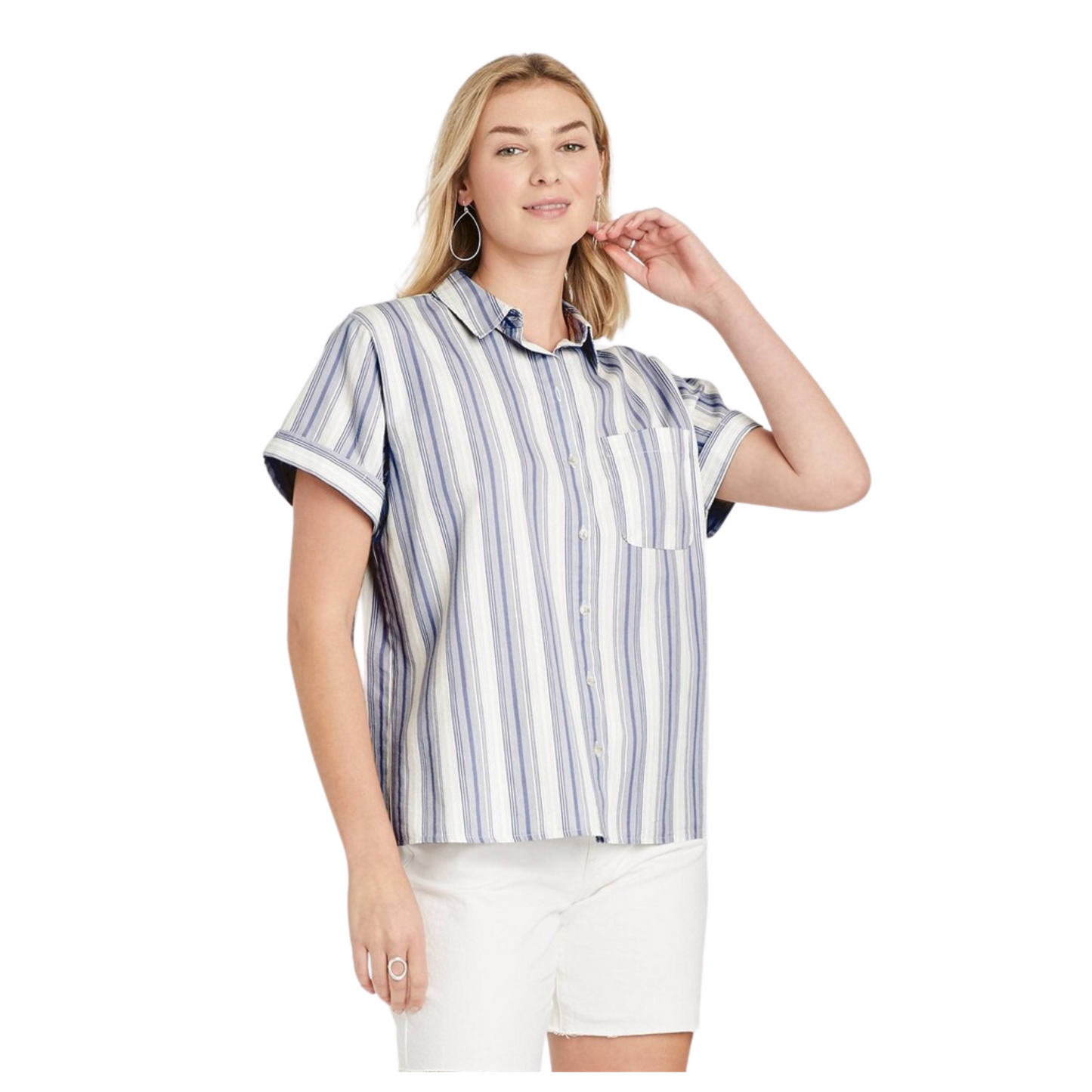 UNIVERSAL THREAD - Striped Shirt Cotton