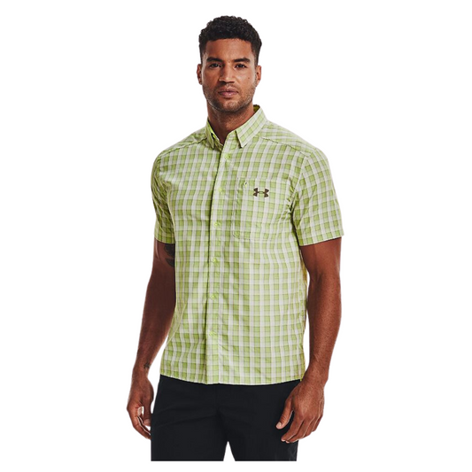 UNDER ARMOUR - Plaid Performance Button-Down Shirt