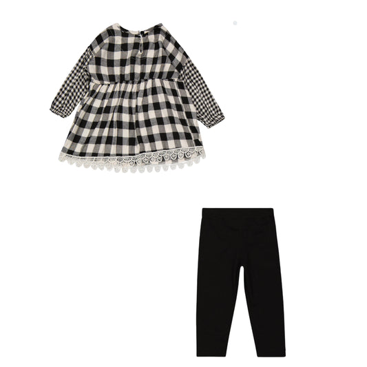 RARE EDITIONS - Baby -  Printed Woven Top and Jersey Knit Leggings
