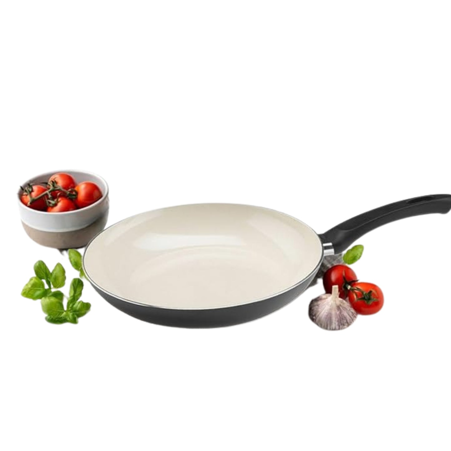 ELO BASIC -  CREME CERAMIC FRYING PAN 28 cm NON-STICK