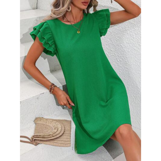 SHEIN - Butterfly Sleeve Short Dress