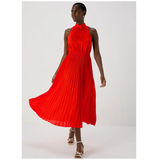 SHEIN - Sexy Pleated Midi Dres