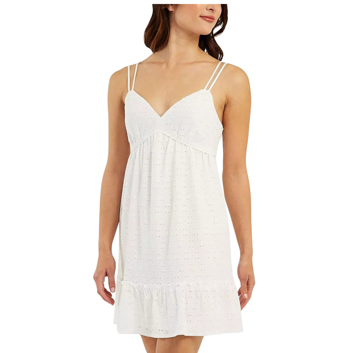 BY & BY - Eyelet Short Mini Dress