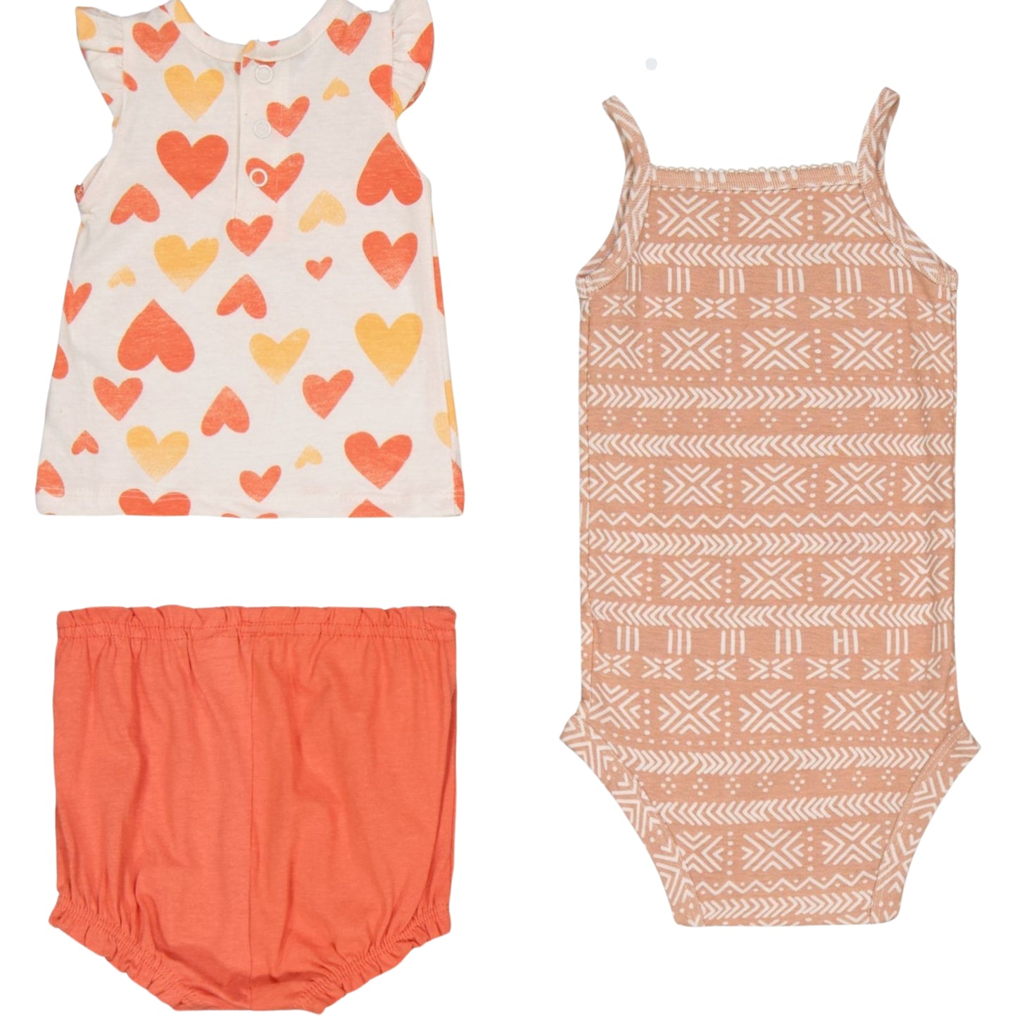 KOALA BABY - Baby - Bodysuit and Matching Bloomie Shorts 3 Piece Set