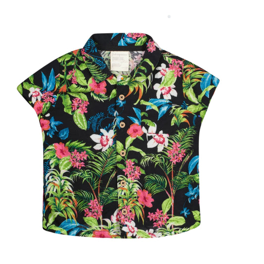 FIRST IMPRESSIONS - BABY - 2-Pc. Tropical Shirt Deep